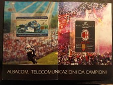 Schede Telefoniche Albacom+Folder "Milan A.C. - Marco Melandri - Campioni"