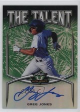 2019 Leaf Valiant The Talent Green Prismatic 71/99 Greg Jones #TT-GJ1 Auto 4z8
