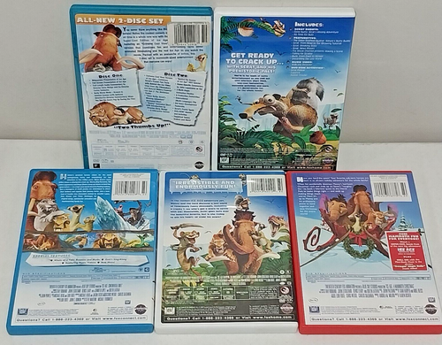 5 DVD Lot ICE AGE Continental Drift Christmas Special Dawn Of Dinosaurs Scrat Pk - Picture 2 of 3