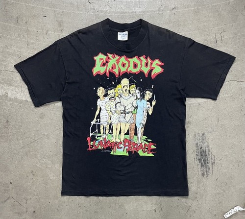 T-shirt Double Face EXODUS Tour 1986 - Groupe Métal, Coton