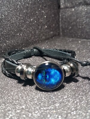 Leo Constellation/Zodiac Black Bracelet