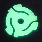 1 Glow in the Dark 7" Inch 45 Vinyl Record Insert Adaptors, Spindles, Centres