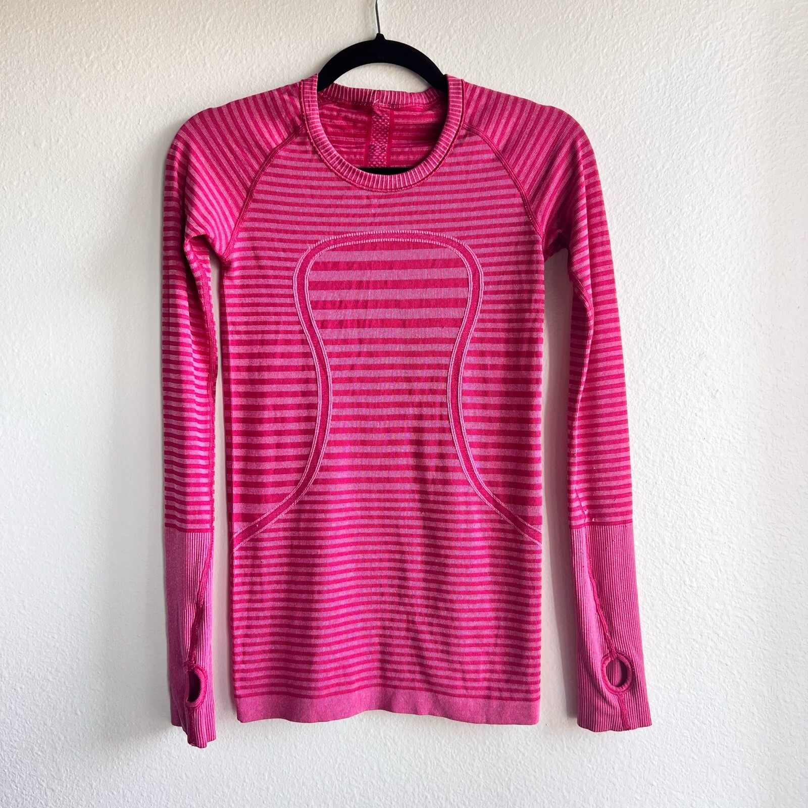 Lululemon Swiftly Tech Long Sleeve Crew Heathered Berry Rumble Pink ...