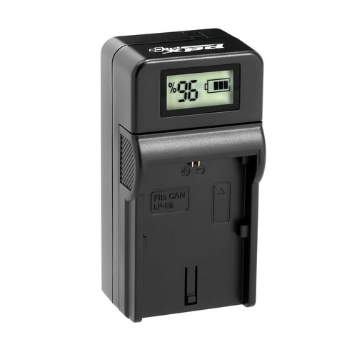 Canon LP-E6 Ladegerät PDX Plus für Canon LP-E6NH – R5 R6 Mark II 90D kompatibel - Bild 1 von 2