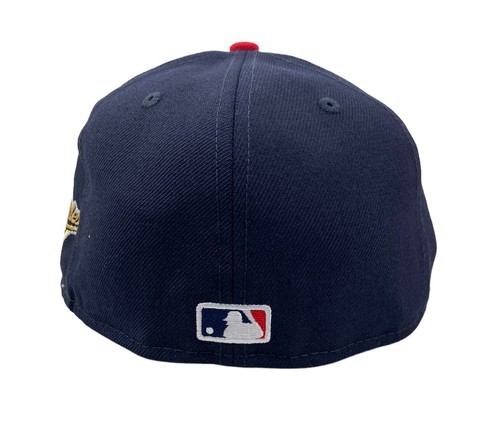 Atlanta Brave World Series Navy blue Red New Era 59 fifty Fitted Hat cap - Picture 4 of 8