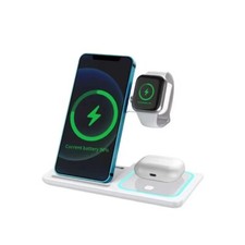 Wireless Charging Station, 3 in 1 Fast Wireless Charger Stand for Multiple Devic