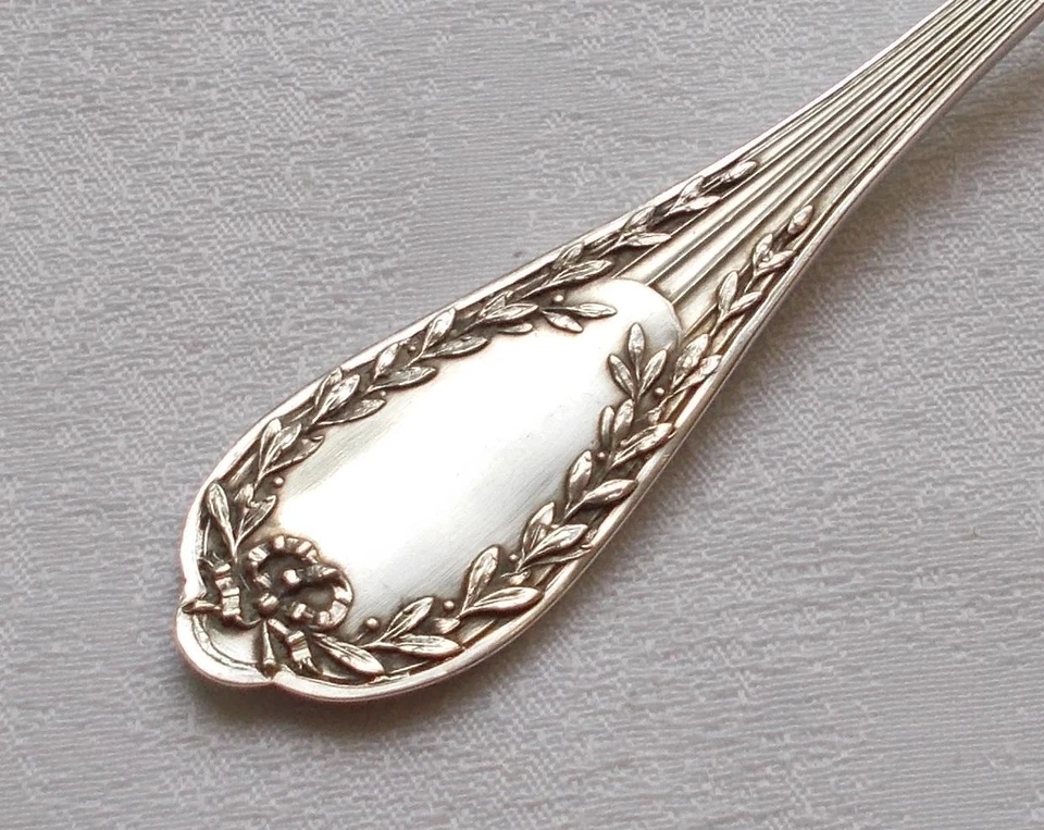 *RAR* Fantástico cucharón de salsa estilo Imperio en 84 plata Rusia соусная ложка Ампир Foto 2 de 4