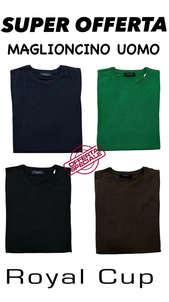 Maglioncino Uomo Giosal Girocollo In Maglia Tinta Unita - Autunno/Inverno