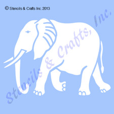 5" ELEPHANT STENCIL ANIMAL SAFARI CRAFT PATTERN PAINT ART COLOR TEMPLATE NEW