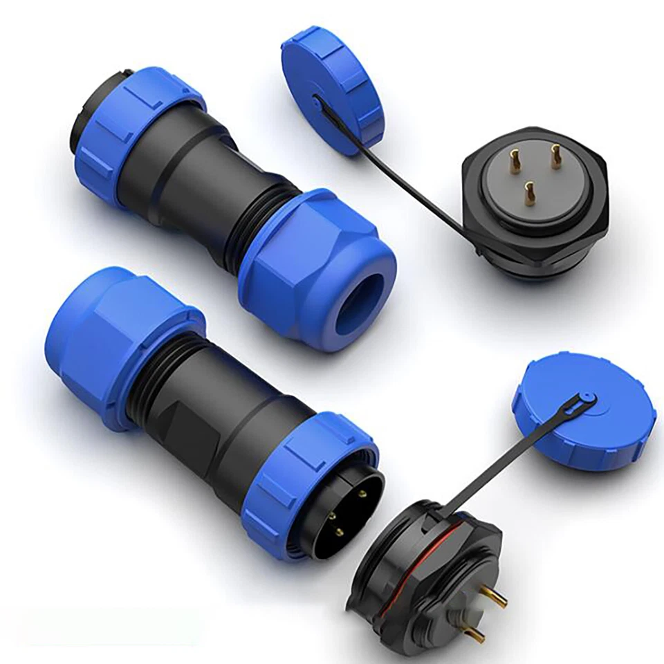 SP21 IP68 Waterproof Plug and Panel Socket Connector Aviation 2 Pin to 12 Pin - Image 2 of 4