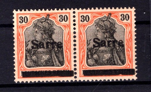 Saar 10I Pfh , J Abart MNH Unstamped BPP (T1965