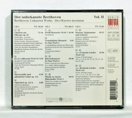 EVA ANDER, JOZSEF RETI - BEETHOVEN Unknown works Vol.2 BERLIN CLASSICS 3xCDs NM - Picture 2 of 2