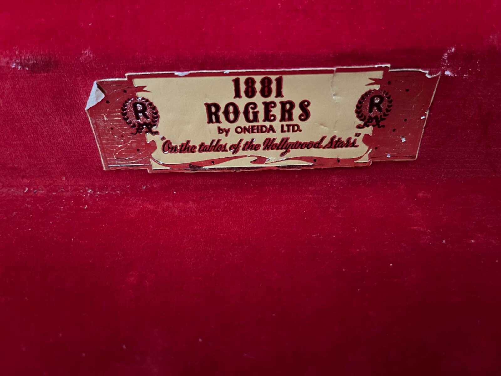 Vtg Oneida 1881 Rogers AntiTarnish Silverware Flatware Storage Box