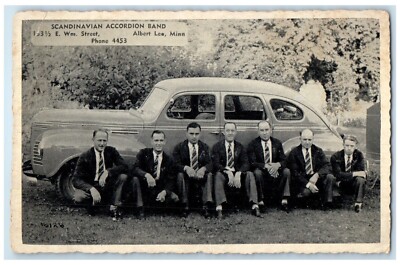 c1940 Scandinavian Accordion Band Albert Lea Minnesota Vintage Antique Postcard