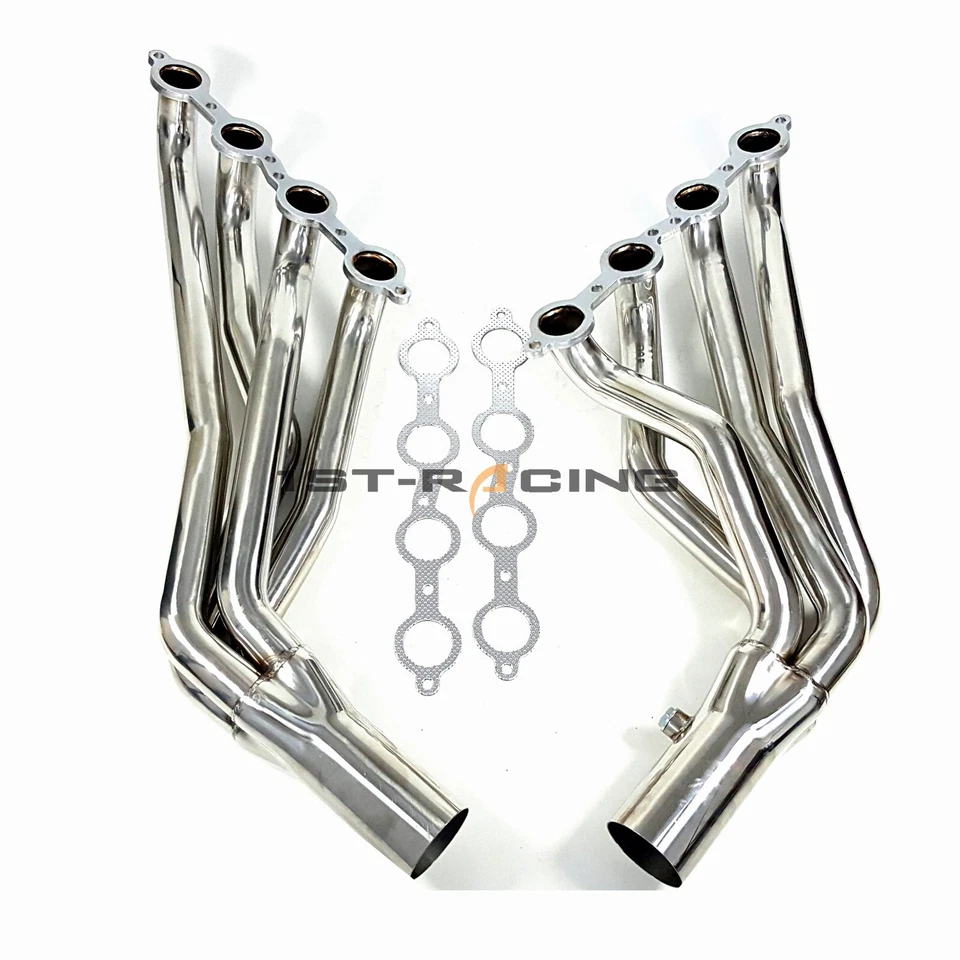 Colector de escape de tubo largo para Cadillac Escalade Chevy Silverado 1500 2500 6,2 L Foto 4 de 4