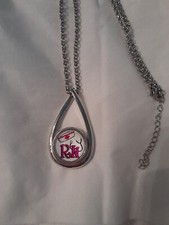 RN Enfermera Collar Médico Plata Infinito Joyería Botón a Presión Dije Bolsa Gratis