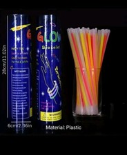 100 Pack Glowsticks With 100 Connectors 8" Birthdays - Gift Bags - Summer Fun