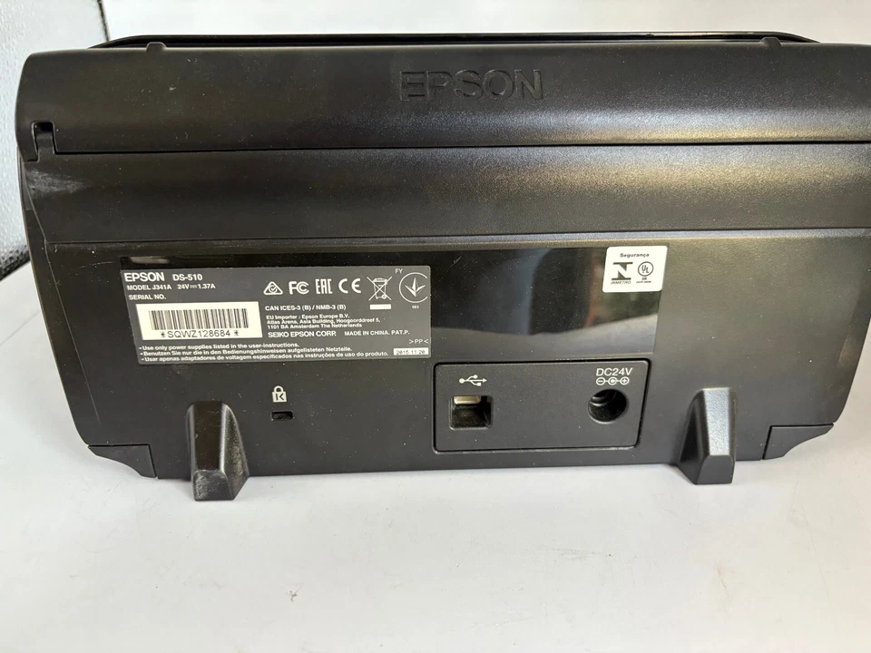 Epson Workforce DS-510 SheetFed Color Document Scanner J341A USB Scanner Only - Image 3 of 3