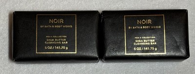 Lot of 2 NOIR Shea Butter Cleansing Bar By Bath & Body Works Men s Collection
