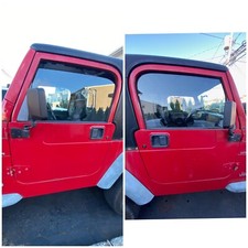 Oem Jeep Wrangler Tj Lj 97-06 Full Hard Doors Pair Flame Red 1997 - 2006