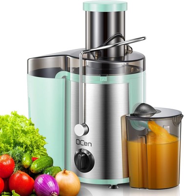 500W Centrifugal Juicer Extractor with Wide Mouth 3  Feed Chute (Aqua)