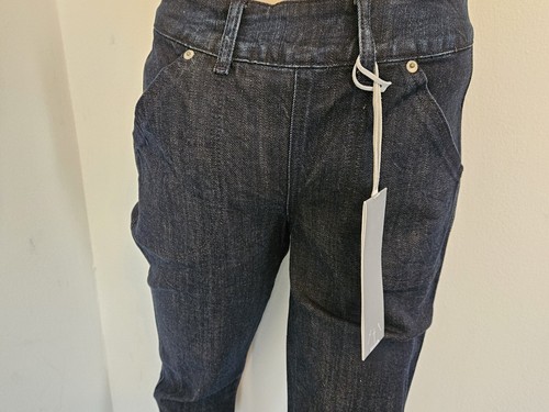 Imitation Denim Womens Straight Leg Reverse Pocket Keener Wash Jeans Size 28 - Picture 5 of 14