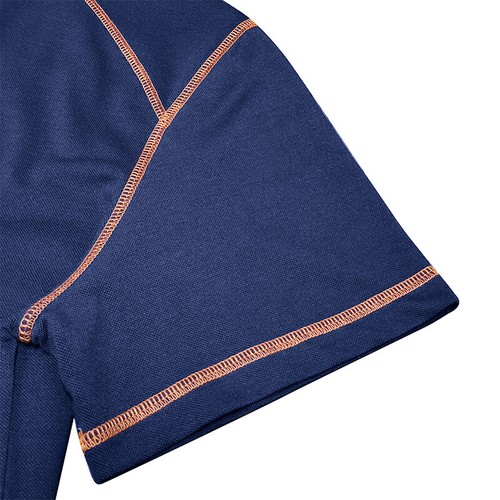 Camisa Polo Hombres Color Sólido Cuello Manga Corta Deporte Informal Camiseta Moda - Imagen 7 de 18