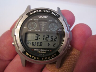 VINTAGE CASIO ALARM CHRONOGRAPH WATCH DIGI GRAPH DGW - 300 - ALL