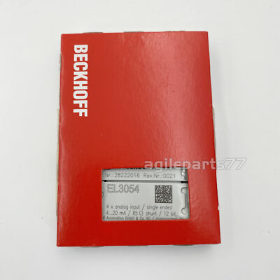 BECKHOFF EL3054 Analog Input Terminal Processes 2023 NEW Factory Sealed TX Stock