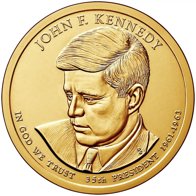 2015 D John F Kennedy Presidential Dollar "Brilliant Uncirculated" 