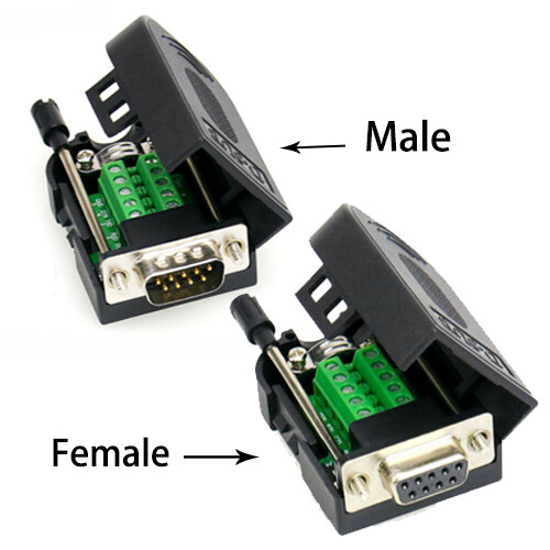 15 pcs DSUB DB9 Male/Female 9Pin Cover Screw Type Breakout Terminals