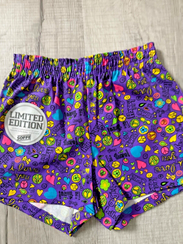 NEW Soffe Shorts Lot of 2 Cheer/Gym/Athletic Youth Medium (8-10) Fun Prints - Picture 3 of 9