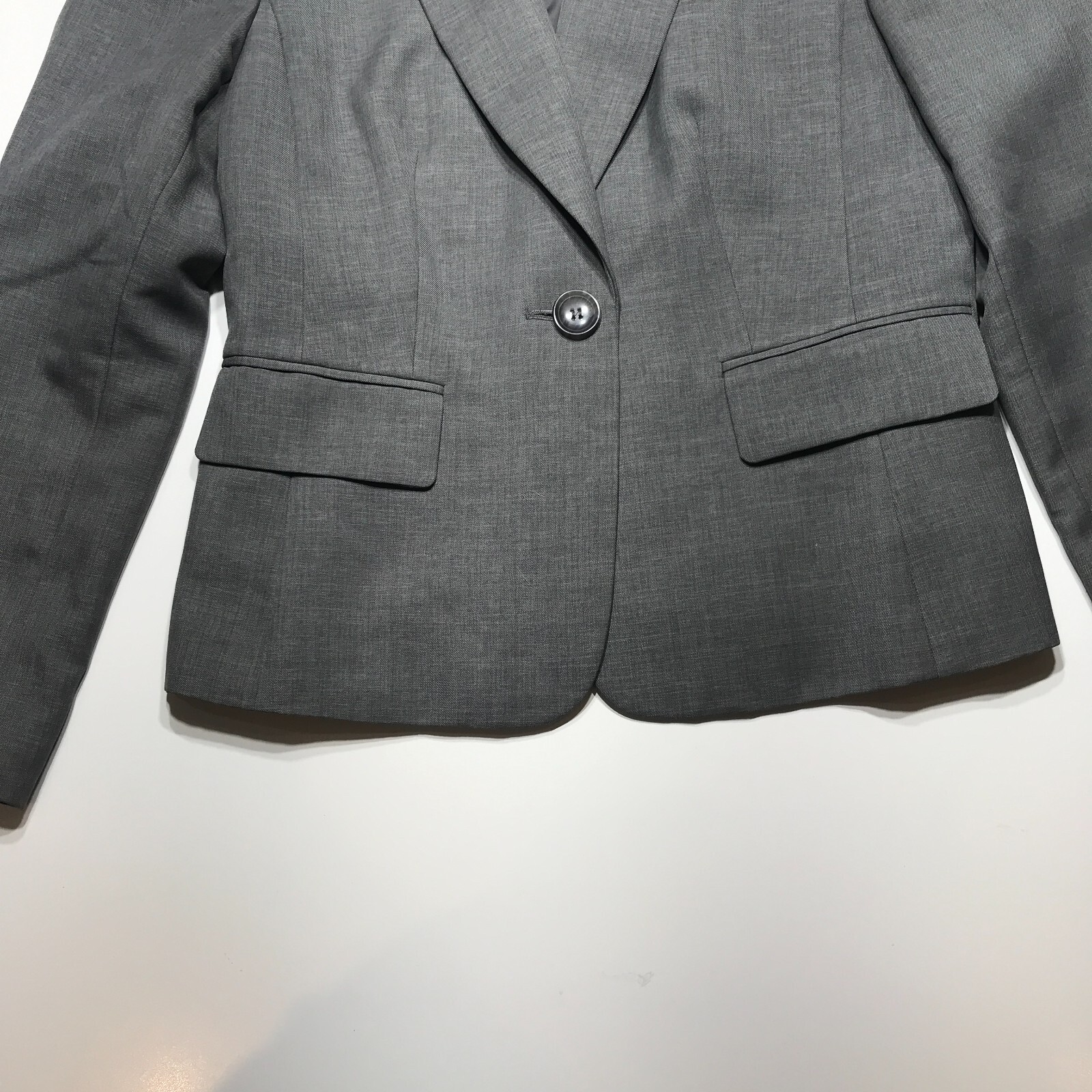 Evan Picone Essentials Gray Blazer Jacket One But… - image 4