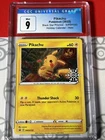 Pokemon TCG Pikachu SWSH153 Holiday Advent Calendar Festive Stamped Promo CGC 9