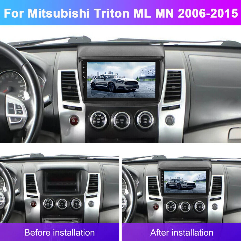 ANDROID 13 CARPLAY FOR MITSUBISHI TRITON ML MN 2006-2015 CAR RADIO GPS HEAD UNIT - image 2 of 4