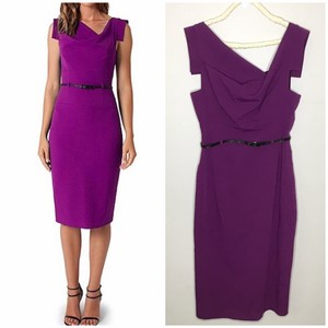 black halo purple dress