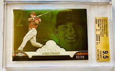 2016 Topps Chrome Mike Trout ROY Chronicles Green Refractor #/99 BGS 9.5 💎