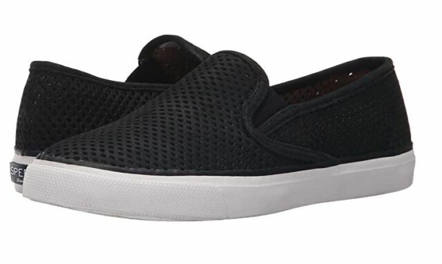 sperry seaside perforated slip on sneakers