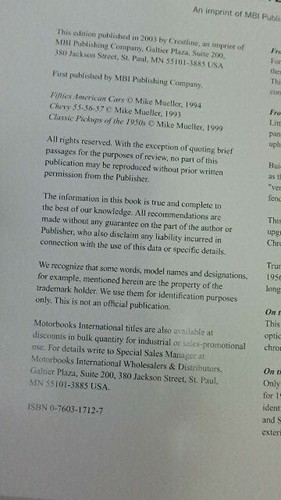 American Cars of the '50s-Bind-up by Mike Mueller (2003, Paperback, Revised) - Picture 2 of 9