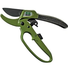 EZ Kut Heavy Duty Pruning Shears Green - Pruners Ratcheting Ratchet Hand Prun...