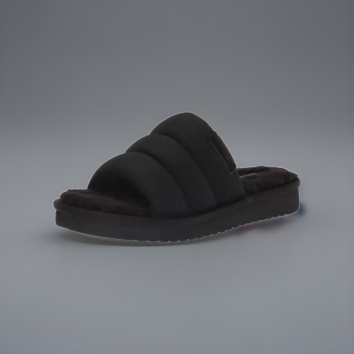 Koolaburra by Ugg Rommie “Black” Indoor/Outdoor Faux Fur Slippers (Mens Size 11) by UGG KOOLABURRA MENS SIZE 11 BLACK BORDON | Mercari main image 3