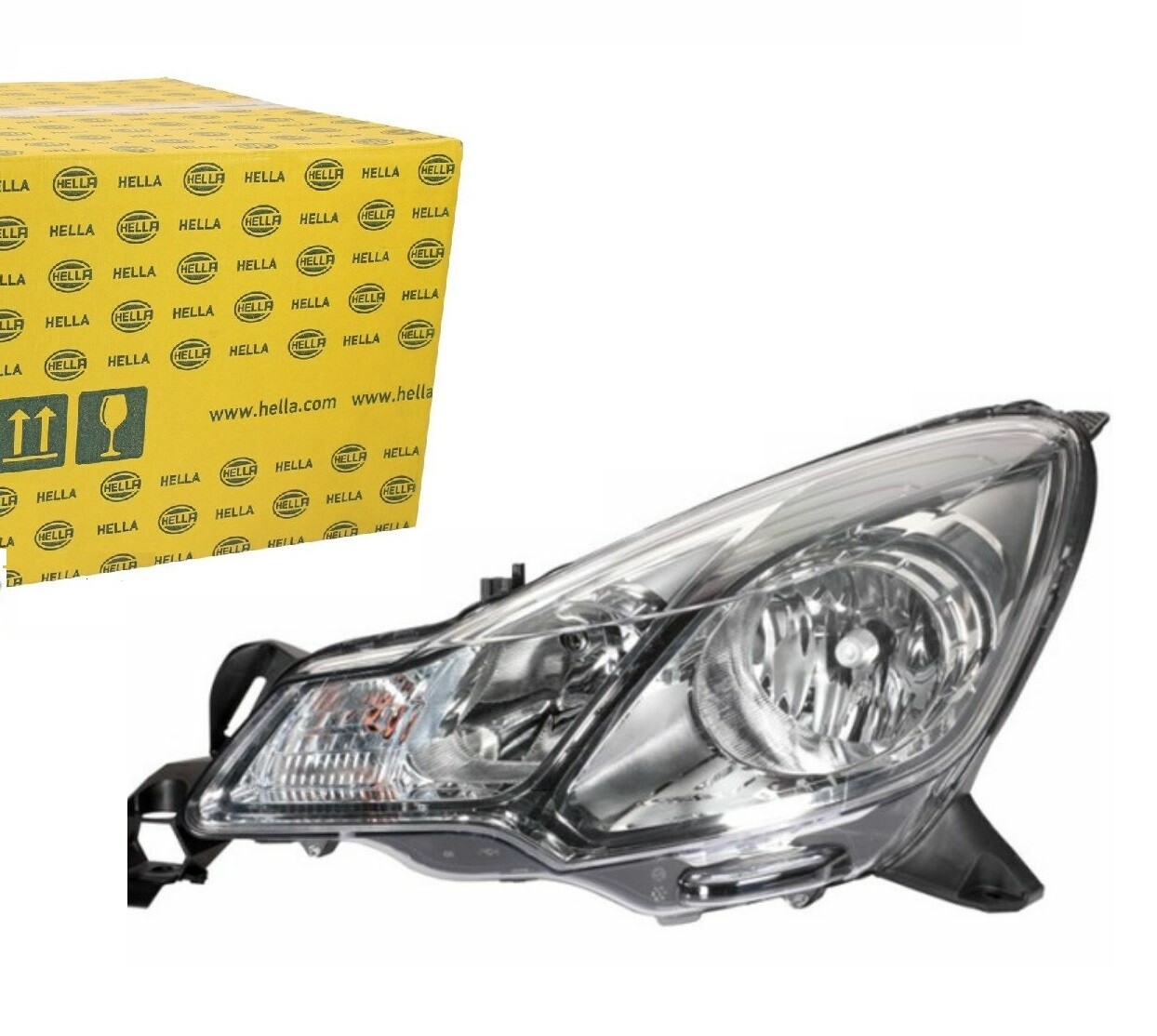 Phare avant gauche Hella pour réparer l'optique cassée de Citroën DS3