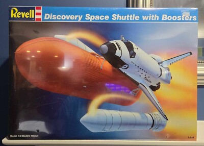 1988 Revell Monogram Discovery Space Shuttle with Boosters Model Kit 1:144, 4544