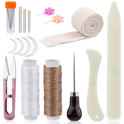 Book Binding Kits 24 Pcs Bookbinding Kit Bookbinding Supplies With Bone Folders 