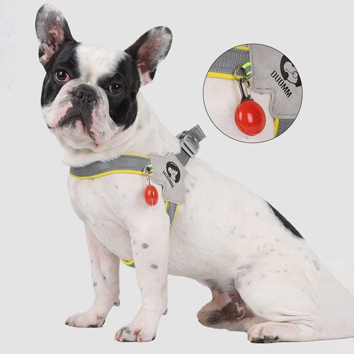 Reflective Puppy Harness Saddle Style Breathable Pet Dog Chest Strap-Yellow - Picture 2 of 10