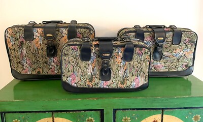 Vintage Koffer Reisetaschen Gobelin Retro von Aristokrat Sammler Taschen 80er