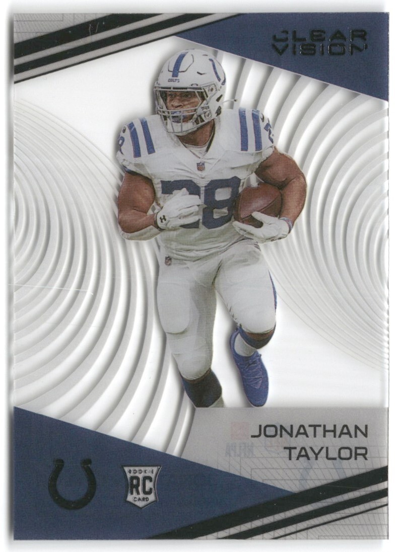 2020 PANINI CHRONICLES CLEAR VISION ROOKIES RC #CV-7 JONATHAN TAYLOR