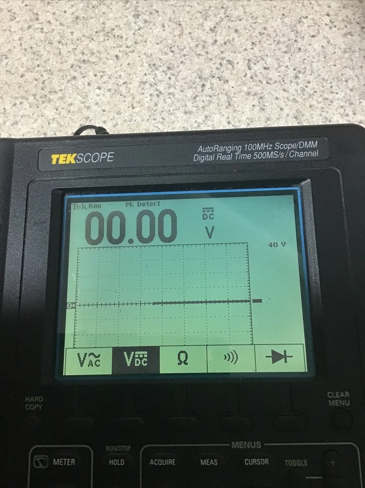 Mira telescópica Tektronix TekScope rango automático THS 720 100 MHz/DMM digital en tiempo real 500 MS/ Foto 3 de 4