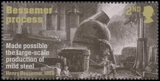 GB 4555 Industrial Revolutions Bessemer Process 2nd single MNH 2021
