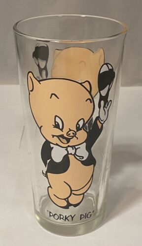 PORKY PIG 1973 WARNER BROS LOONEY TUNES PEPSI COLLECTORs SERIES GLASS - Picture 1 of 11